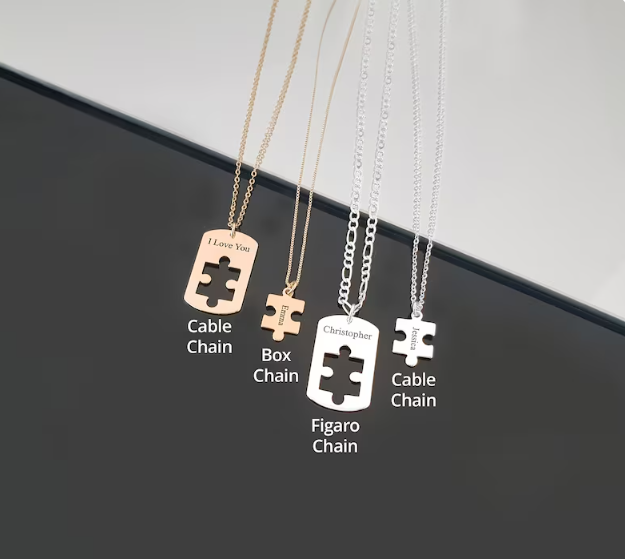 Matching necklaces for couples, Two Necklaces Se
