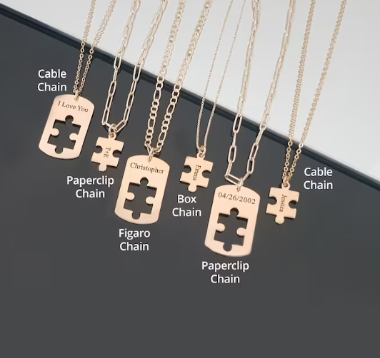 Matching necklaces for couples, Two Necklaces Se