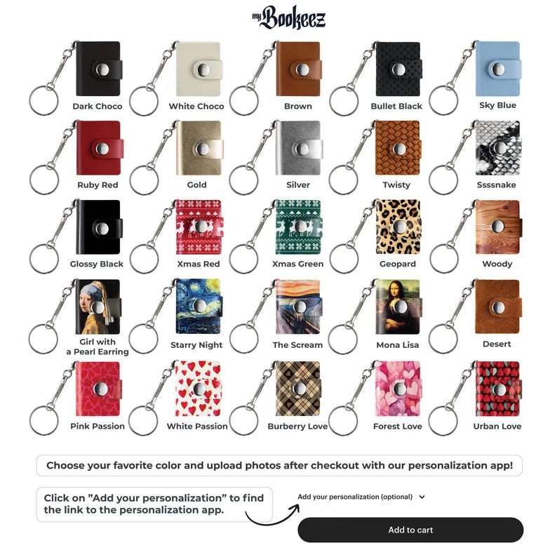 Personalized Photo Album key chain