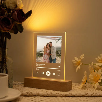Custom Music Photo Night Light Plaque
