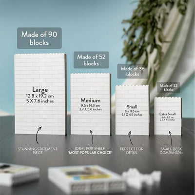Custom LEGO® Style Memory Block, Gift For Couple