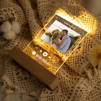 Custom Music Photo Night Light Plaque